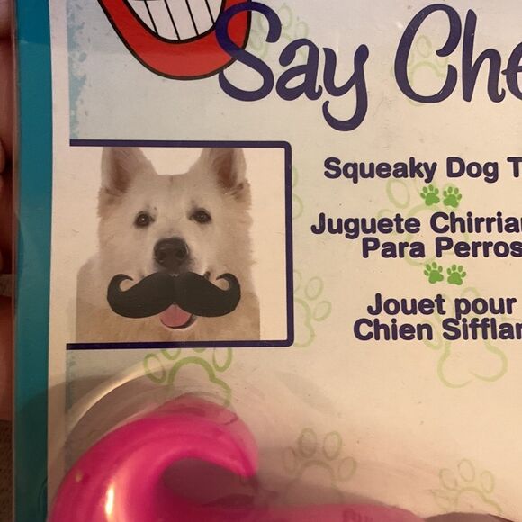 Say Cheeze squeaky dog toy - Pink (bundle & save) - Picture 6 of 6